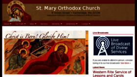 What Stmaryorthodoxchurch.org website looked like in 2016 (7 years ago)