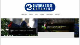 What Southerncrosskayaking.com.au website looked like in 2016 (7 years ago)
