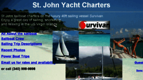 What Stjohnyachtcharters.com website looked like in 2016 (7 years ago)