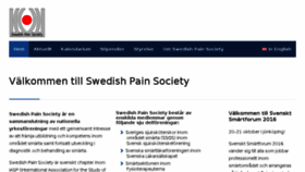 What Swedishpainsociety.com website looked like in 2016 (7 years ago)