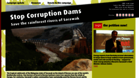 What Stop-corruption-dams.org website looked like in 2016 (7 years ago)