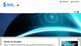 What Solvay.ec website looked like in 2016 (7 years ago)