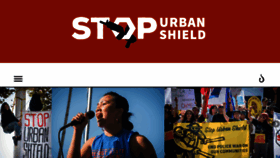 What Stopurbanshield.org website looked like in 2016 (7 years ago)