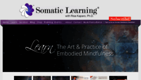 What Somaticlearning.com website looked like in 2016 (7 years ago)