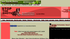 What Stoptheshots.com website looked like in 2016 (7 years ago)