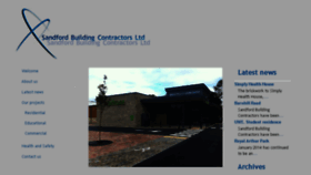 What Sandfordbuilding.co.uk website looked like in 2016 (7 years ago)