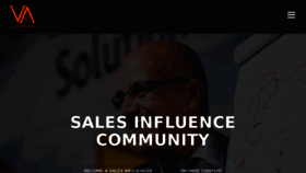 What Salesinfluence.com website looked like in 2016 (7 years ago)