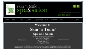 What Skinntonic.com website looked like in 2016 (7 years ago)