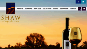 What Shawvineyards.com.au website looked like in 2016 (7 years ago)