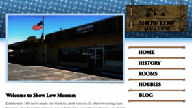 What Showlowmuseum.com website looked like in 2016 (8 years ago)