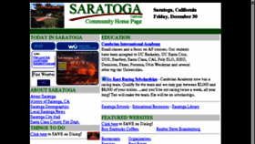 What Saratoga-ca.com website looked like in 2016 (7 years ago)