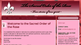 What Sacredorderoftherose.com website looked like in 2016 (7 years ago)
