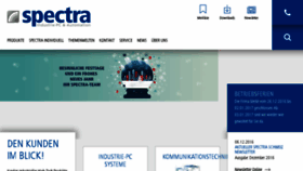 What Spectra.ch website looked like in 2016 (7 years ago)