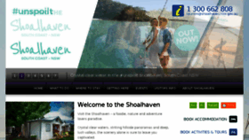What Shoalhaven.com.au website looked like in 2016 (7 years ago)