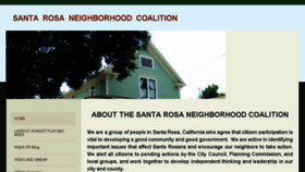 What Santarosaneighborhoodcoalition.com website looked like in 2016 (7 years ago)