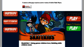 What Skatekids.com website looked like in 2016 (7 years ago)