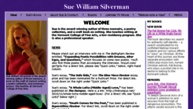 What Suewilliamsilverman.com website looked like in 2016 (7 years ago)