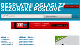What Sezonac.info website looked like in 2016 (7 years ago)