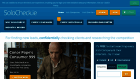What Solocheck.ie website looked like in 2017 (8 years ago)