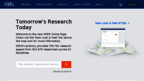 What Ssrn.com website looked like in 2017 (7 years ago)