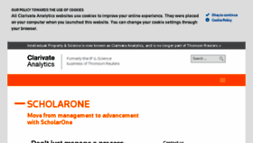 What Scholarone.com website looked like in 2017 (7 years ago)