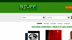 What Stuffwerecommend.com website looked like in 2017 (7 years ago)