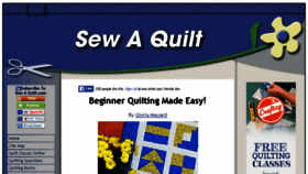 What Sewaquilt.com website looked like in 2017 (7 years ago)
