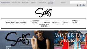What Sassmagazine.com website looked like in 2017 (7 years ago)