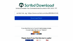 What Scribd-download.com website looked like in 2017 (7 years ago)
