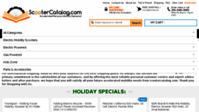What Scootercatalog.com website looked like in 2017 (7 years ago)