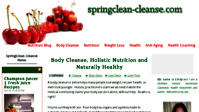 What Springclean-cleanse.com website looked like in 2017 (7 years ago)