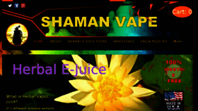 What Shamanvape.com website looked like in 2017 (7 years ago)
