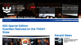 What Shooterdetectionsystems.com website looked like in 2017 (7 years ago)