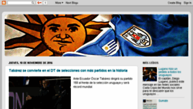 What Seleccionuruguayadefutbol.com website looked like in 2017 (7 years ago)
