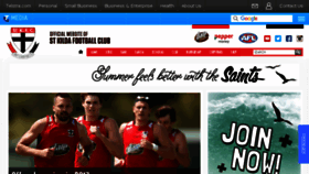 What Saints.com.au website looked like in 2017 (7 years ago)