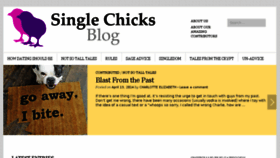What Singlechicksblog.com website looked like in 2017 (7 years ago)