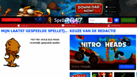 What Spelletjes.com website looked like in 2017 (7 years ago)