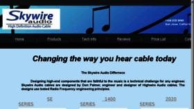 What Skywireaudio.com website looked like in 2017 (7 years ago)