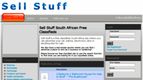 What Sellstuff.co.za website looked like in 2017 (7 years ago)