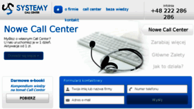 What Systemycallcenter.pl website looked like in 2017 (7 years ago)