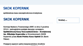 What Skok-kopernik.pl website looked like in 2017 (7 years ago)