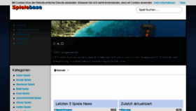What Spielebase.de website looked like in 2017 (7 years ago)