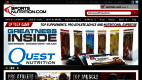 What Sportsnutrition.com website looked like in 2017 (7 years ago)