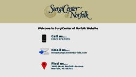 What Surgicenterofnorfolk.com website looked like in 2017 (7 years ago)