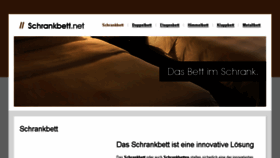 What Schrankbett.net website looked like in 2017 (7 years ago)
