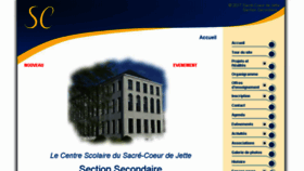 What Sacre-coeur-jette.be website looked like in 2017 (7 years ago)