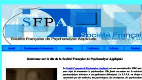 What Societe-francaise-psychanalyse-appliquee.com website looked like in 2017 (7 years ago)