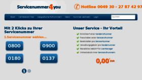 What Servicenummer4you.de website looked like in 2017 (7 years ago)