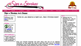 What Sipsnstrokes.com website looked like in 2017 (7 years ago)