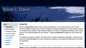 What Spacedavis.com website looked like in 2017 (7 years ago)